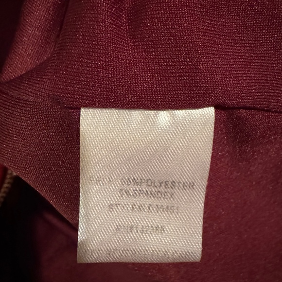 Love & Love Maroon Dark Red Mini Dress Size Medium Cut Out Side - Picture 5 of 5